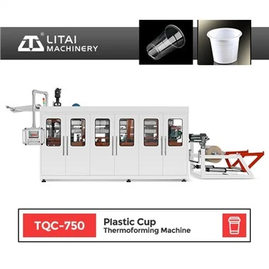 Máquina para fabricar vasos de plástico con resistencia a altas temperaturas