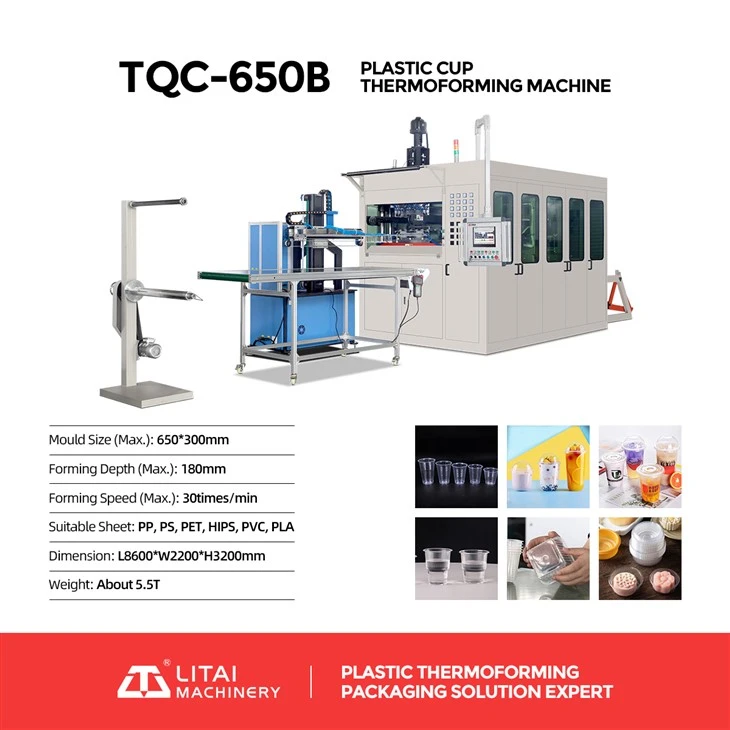 Plastic Cup Thermoforming Making Machine